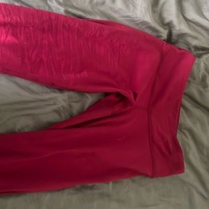 Red lulu leggings
